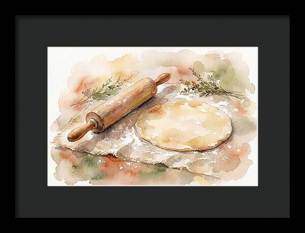 Rolling Pin And Dough Preparation