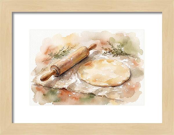 Rolling Pin And Dough Preparation