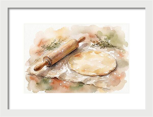 Rolling Pin And Dough Preparation