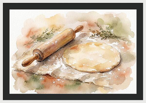 Rolling Pin And Dough Preparation