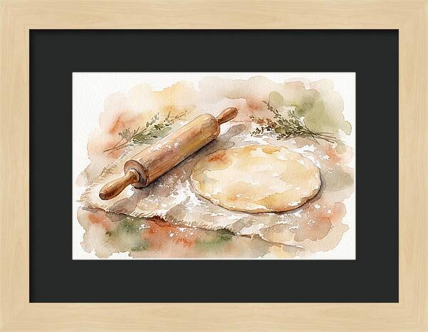 Rolling Pin And Dough Preparation
