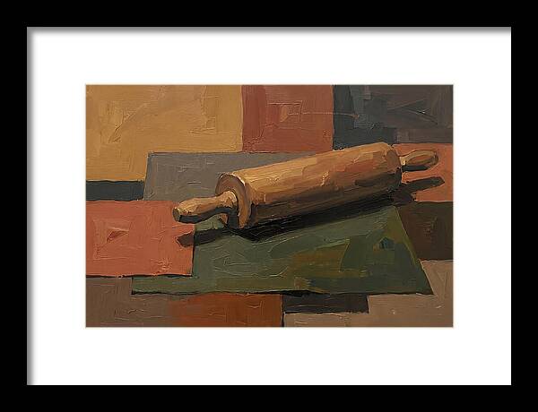 Rolling Pin On Colorful Background