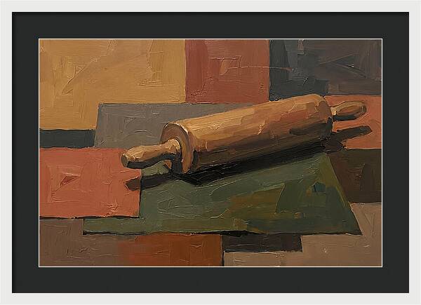 Rolling Pin On Colorful Background