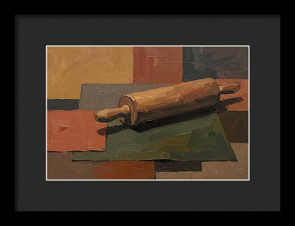 Rolling Pin On Colorful Background