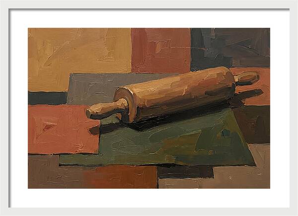 Rolling Pin On Colorful Background