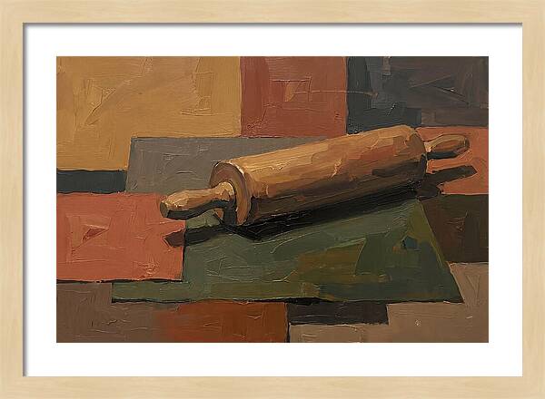Rolling Pin On Colorful Background