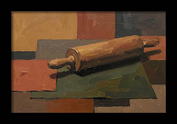 Rolling Pin On Colorful Background
