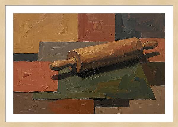 Rolling Pin On Colorful Background