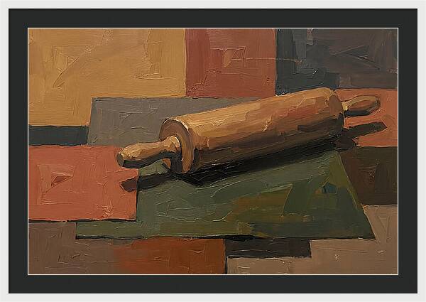Rolling Pin On Colorful Background