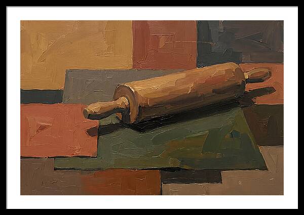 Rolling Pin On Colorful Background