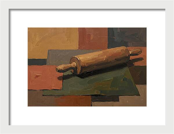 Rolling Pin On Colorful Background