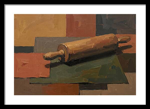 Rolling Pin On Colorful Background