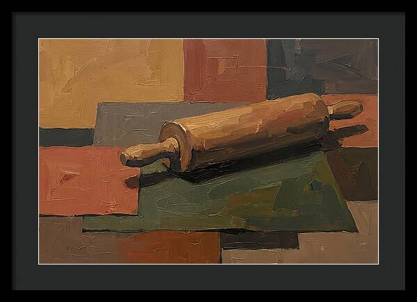 Rolling Pin On Colorful Background