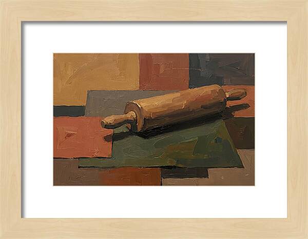 Rolling Pin On Colorful Background