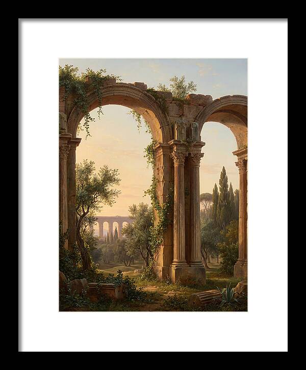 Roman Ruins At Dusk