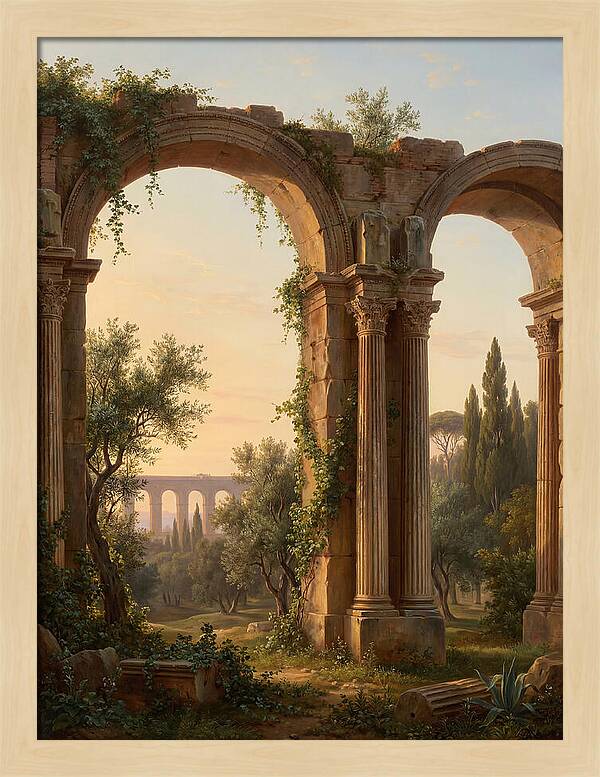 Roman Ruins At Dusk