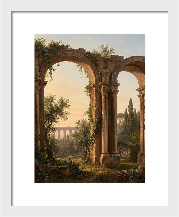 Roman Ruins At Dusk