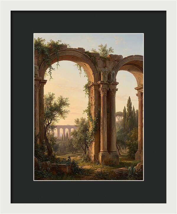 Roman Ruins At Dusk