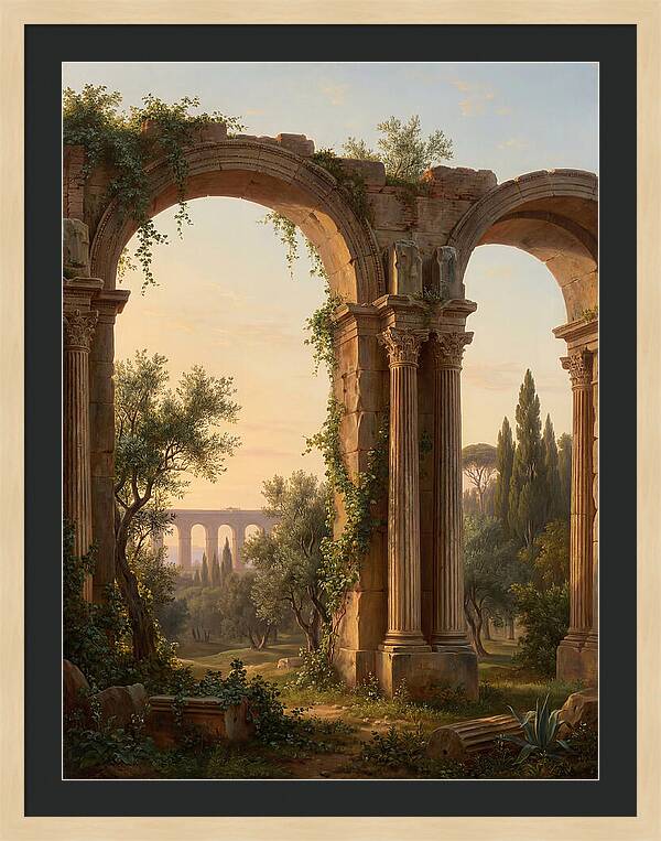 Roman Ruins At Dusk