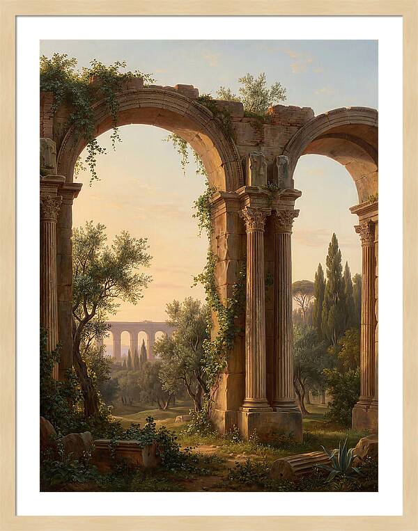 Roman Ruins At Dusk