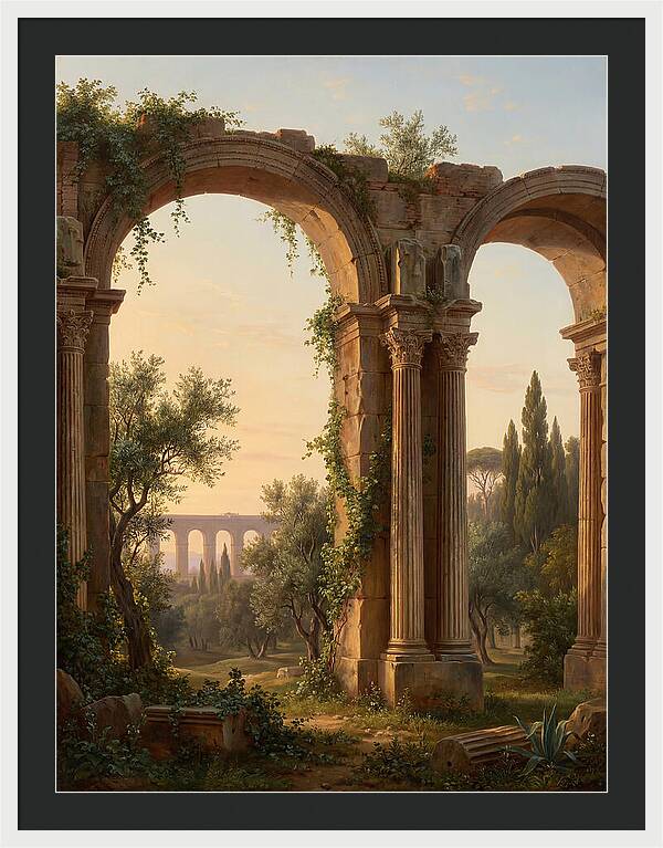 Roman Ruins At Dusk