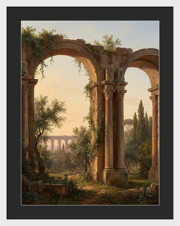 Roman Ruins At Dusk