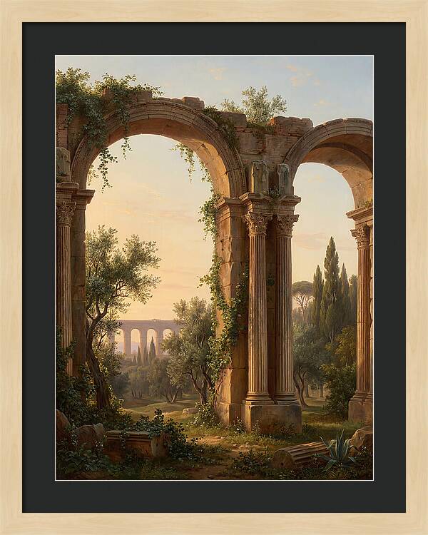 Roman Ruins At Dusk