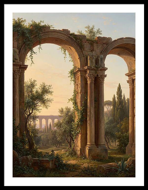 Roman Ruins At Dusk
