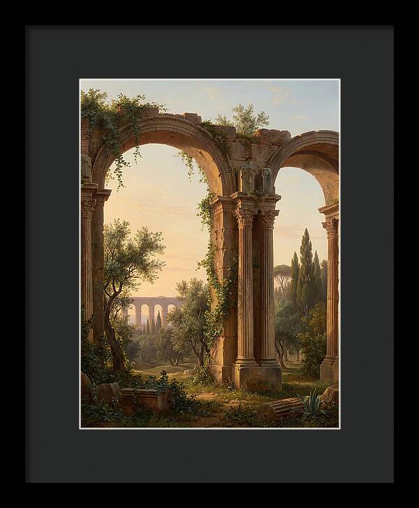 Roman Ruins At Dusk
