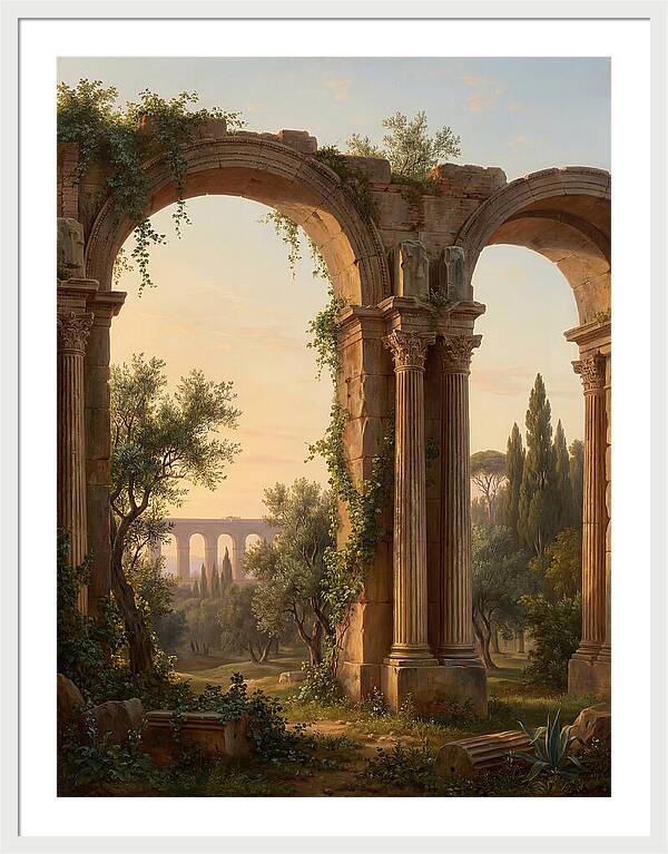 Roman Ruins At Dusk
