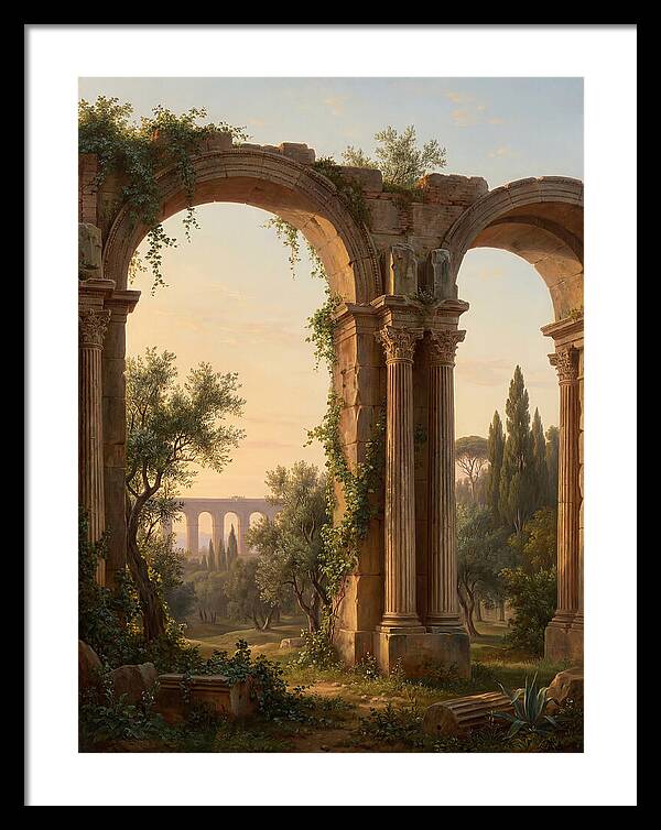 Roman Ruins At Dusk