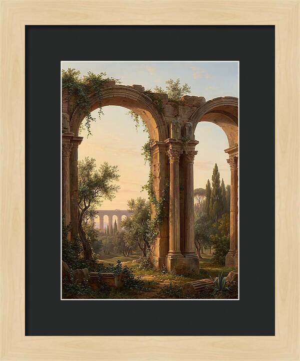 Roman Ruins At Dusk