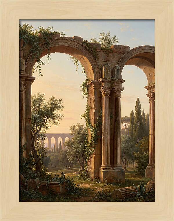 Roman Ruins At Dusk