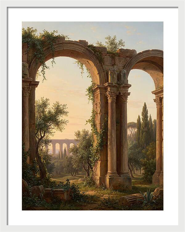 Roman Ruins At Dusk