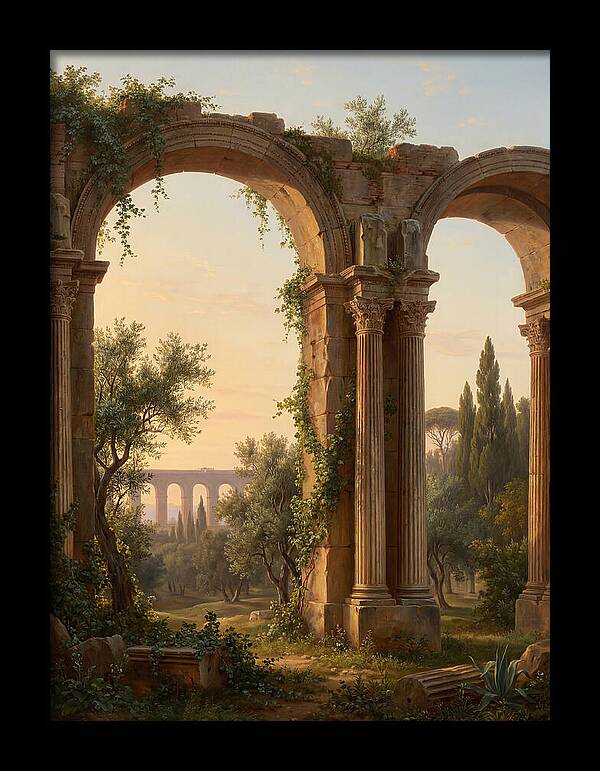 Roman Ruins At Dusk