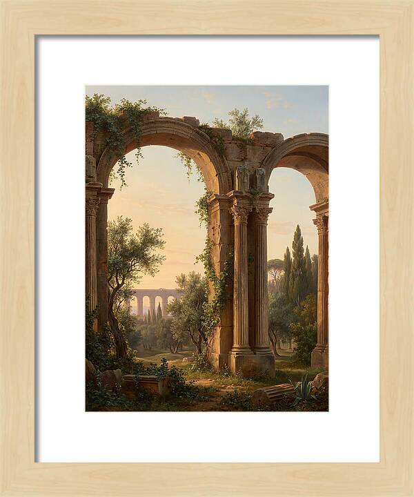 Roman Ruins At Dusk