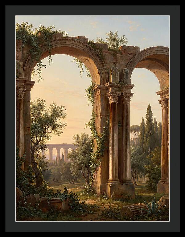 Roman Ruins At Dusk