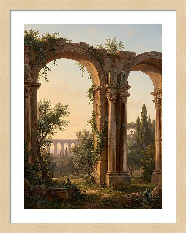 Roman Ruins At Dusk