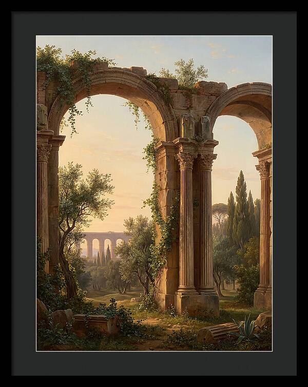 Roman Ruins At Dusk
