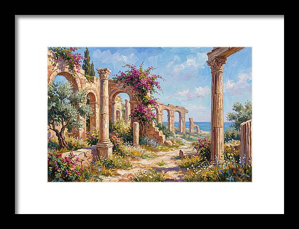 Roman Ruins By The Sea