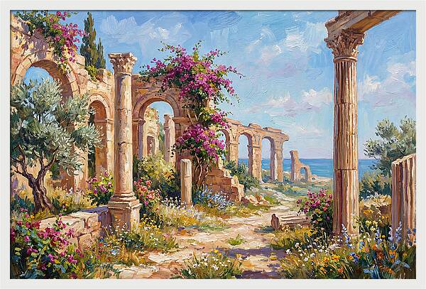 Roman Ruins By The Sea