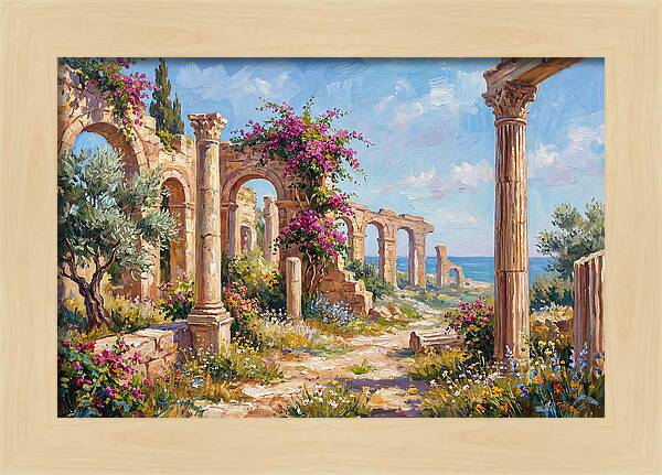 Roman Ruins By The Sea