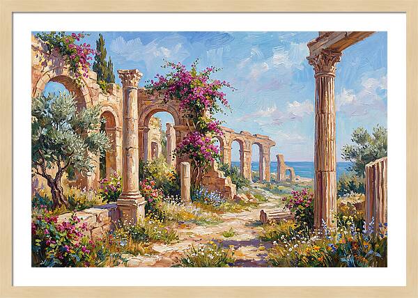 Roman Ruins By The Sea