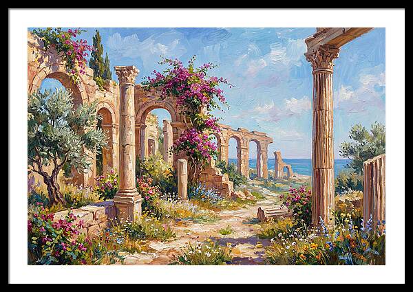 Roman Ruins By The Sea