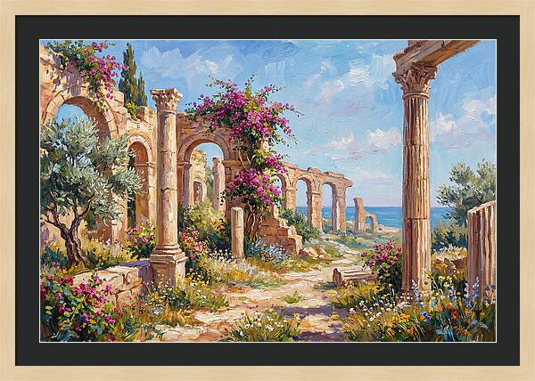 Roman Ruins By The Sea