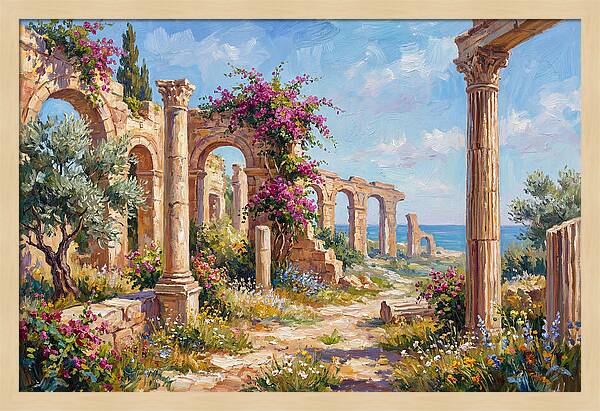 Roman Ruins By The Sea