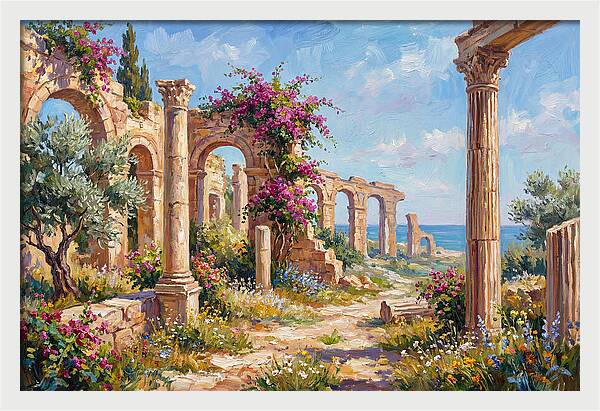 Roman Ruins By The Sea