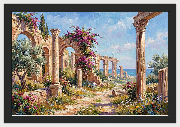 Roman Ruins By The Sea