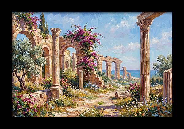 Roman Ruins By The Sea