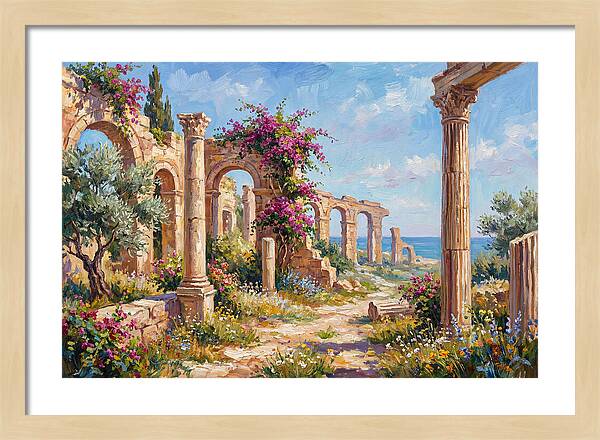 Roman Ruins By The Sea
